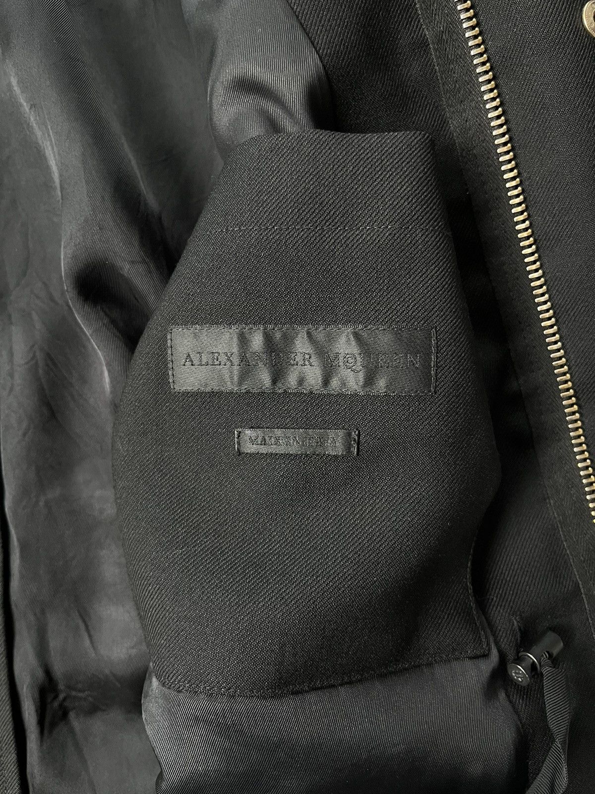 Alexander McQueen Alexander McQueen Black M65 Military Wool Jacket Size US M / EU 48-50 / 2 - 7 Thumbnail