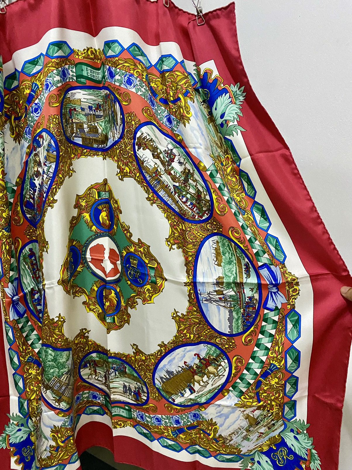 Hermes HERMES MULTI-COLORED L'ENTENTE CORDIALE 90CM SILK SCARF Size ONE SIZE - 10 Thumbnail