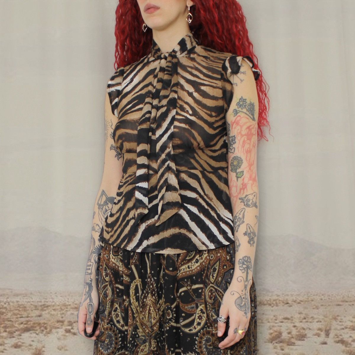 Other 🐅BROWN TIGER TOP🐅 Size M / US 6-8 / IT 42-44 - 2 Thumbnail