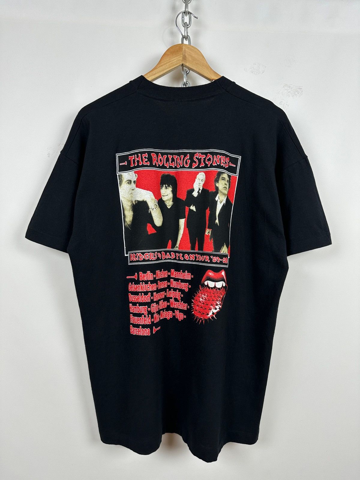 Band Tees 1997/98 Vintage The Rolling Stones Bridges To Babylon Shirt Size US XL / EU 56 / 4 - 2 Thumbnail