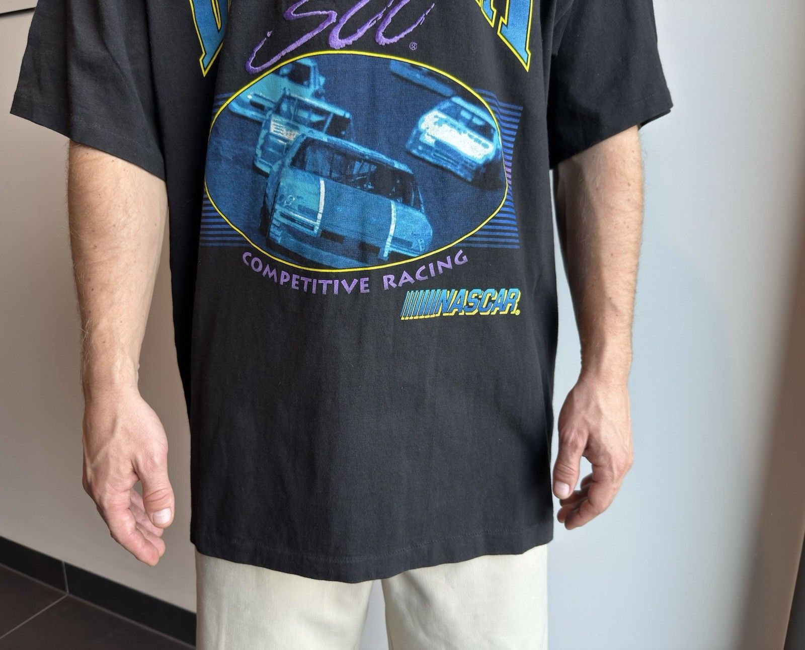 Vintage Vintage 90s Daytona 500 Nascar Racing T-Shirt Single Stitch Size US XL / EU 56 / 4 - 5 Thumbnail