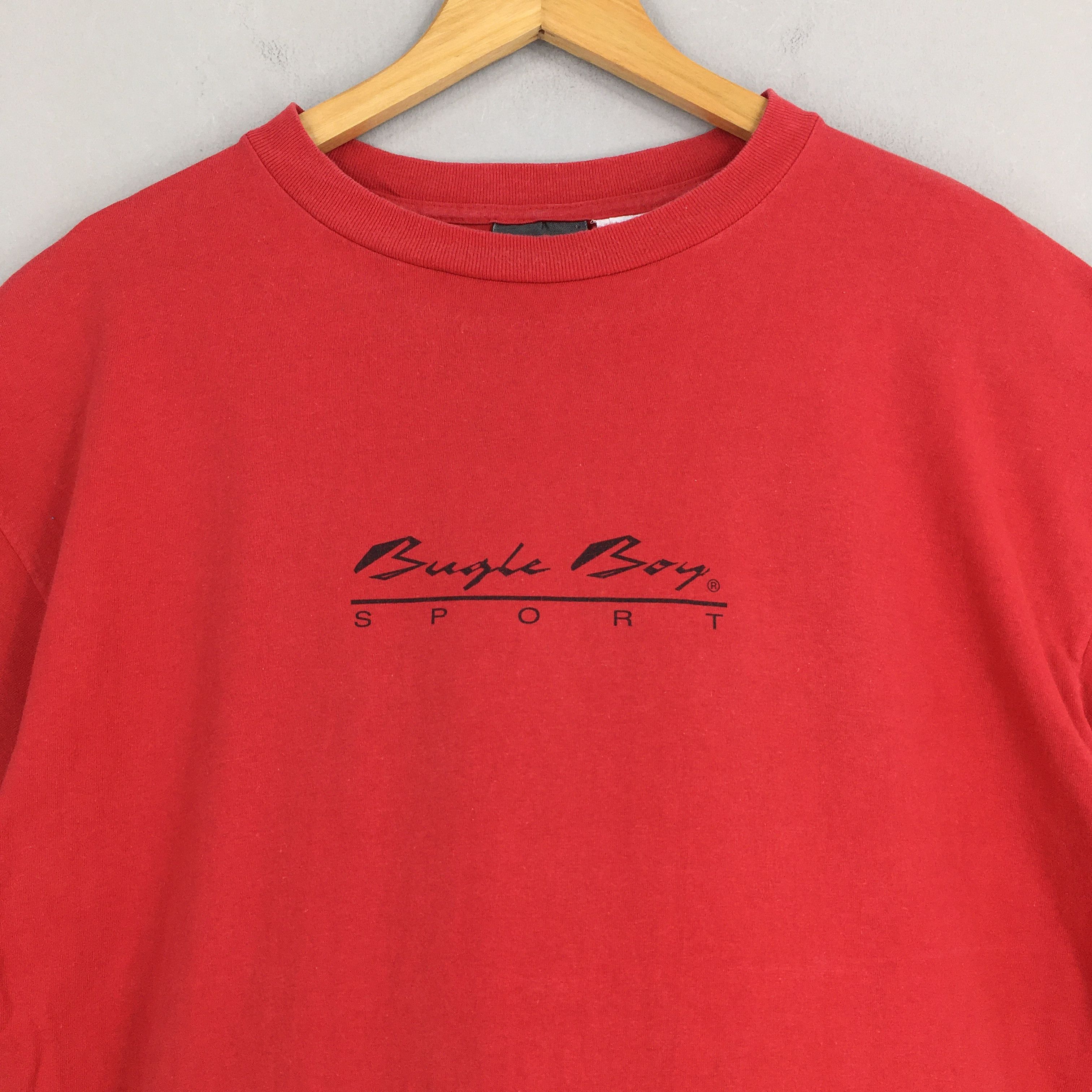 Bugle Boy VIntage 90's Bugle Boy Sailing Sport Usa Red T shirt Large Size US L / EU 52-54 / 3 - 2 Thumbnail