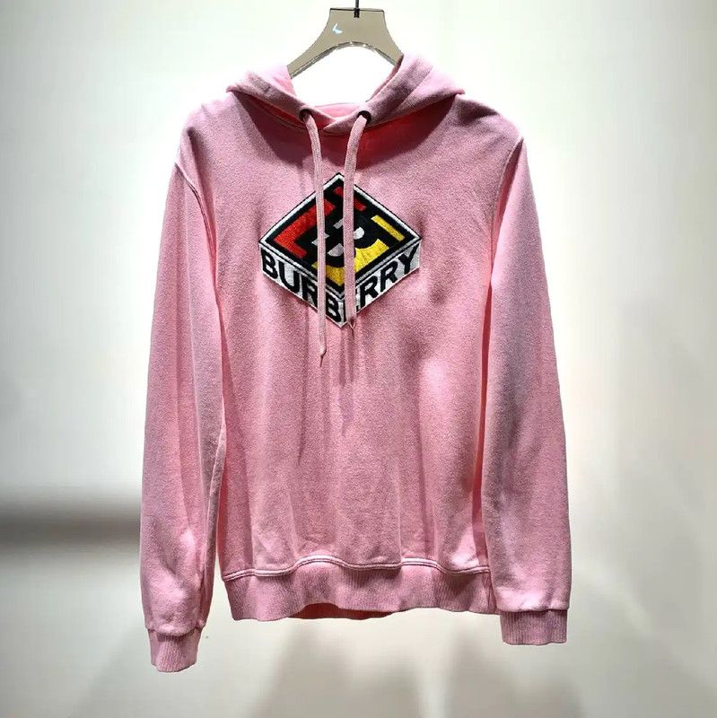 Burberry Burberry Pink Cotton Men's Hoodie Size US S / EU 44-46 / 1 - 1 Thumbnail