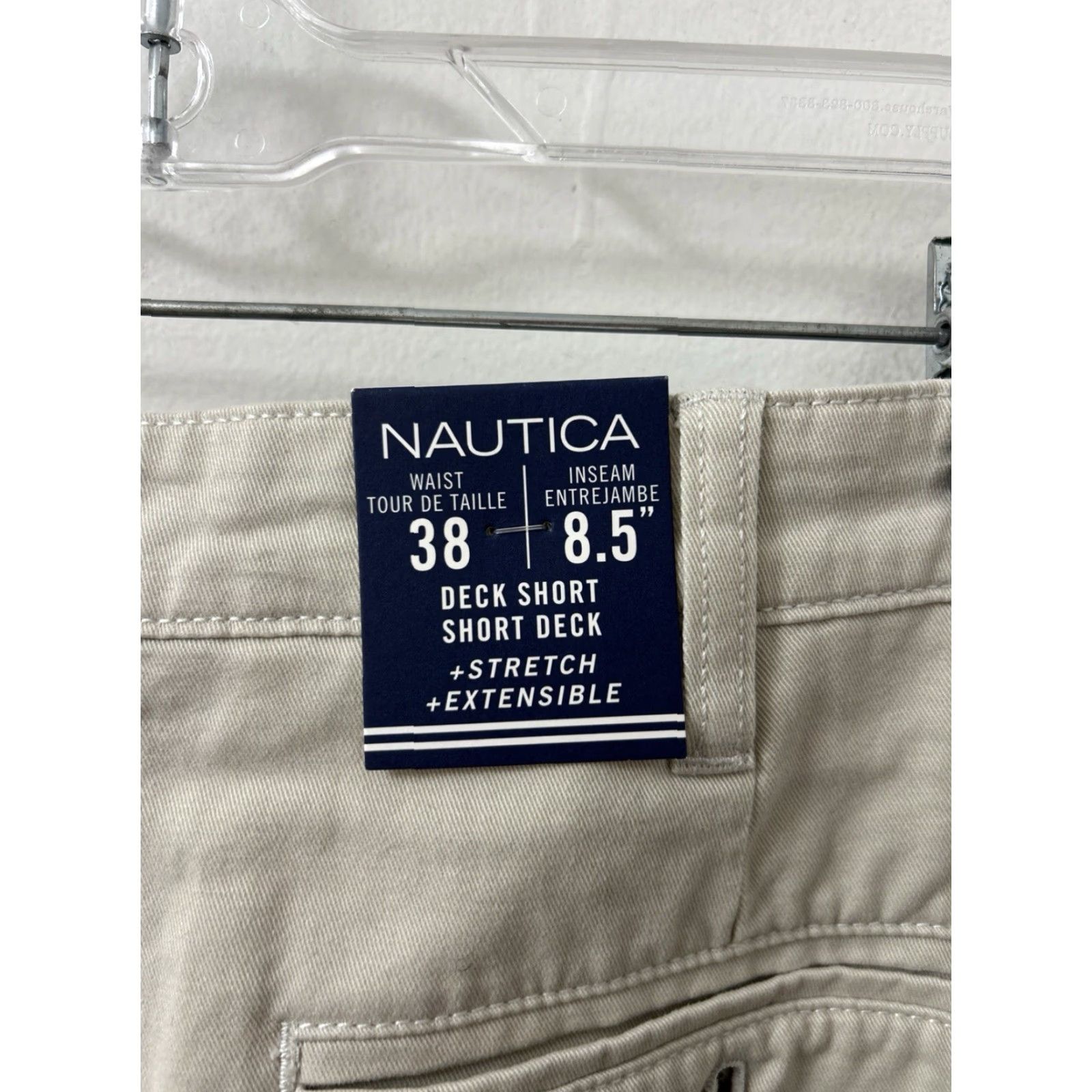 Nautica Nautica Deck Shorts Beige Classic Fit Stretch 8.5" Inseam NWT Size 38 Men Casual Chino Flat Front Pocket Size US 38 / EU 54 - 2 Thumbnail