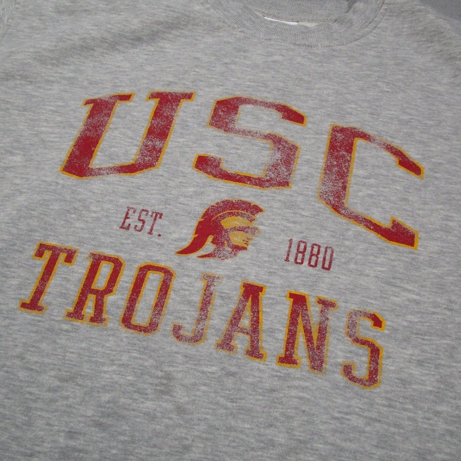 Champion Champion USC Trojans Sweatshirt Mens 2XL Gray Crewneck Fleece NCAA Shirt Pullover Logo Graphic Print Size US XXL / EU 58 / 5 - 2 Thumbnail