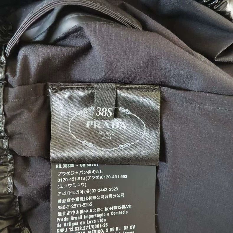 Prada PRADA F/W24 Black Waist Tapered Pants-2506 Size 37" - 3 Thumbnail