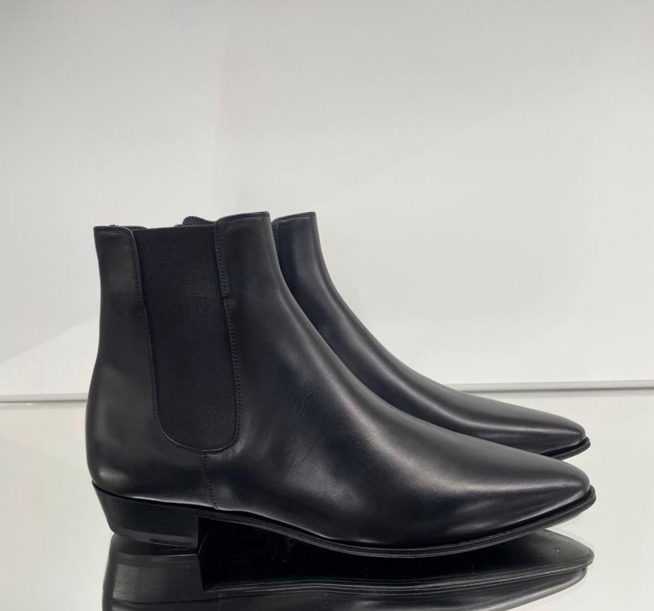 Celine Chelsea Boots in Shiny Calfskin Size US 10 / EU 43 - 1 Preview