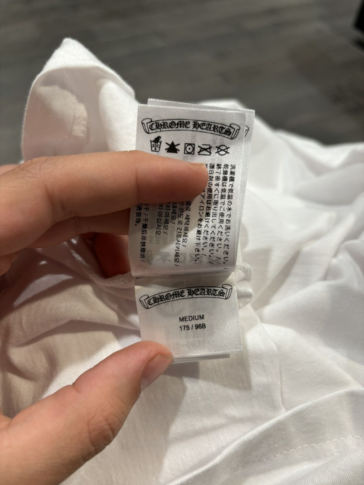 Chrome Hearts Chrome Hearts Rolling Stone white LS T shirt medium Size US M / EU 48-50 / 2 - 6 Thumbnail