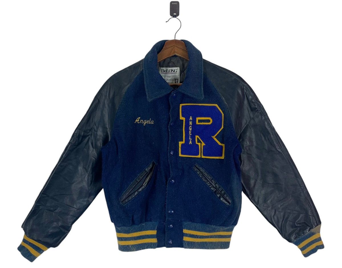 Delong 🔥🔥 VINTAGE CHEERLEADER DELONG VARSITY WOOL JACKET Size US S / EU 44-46 / 1 - 1 Thumbnail