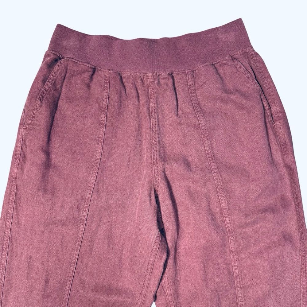 Faherty NWT New $148 Faherty Arlie Rosewood Pull-On Tapered Leg Pan Size 26" / US 2 / IT 38 - 3 Thumbnail