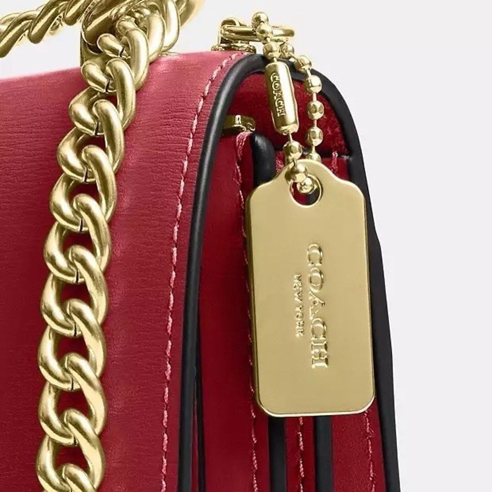 Coach NWT Coach Mini Klare Crossbody Bag CBI23 Leather True Red Size ONE SIZE - 14 Thumbnail