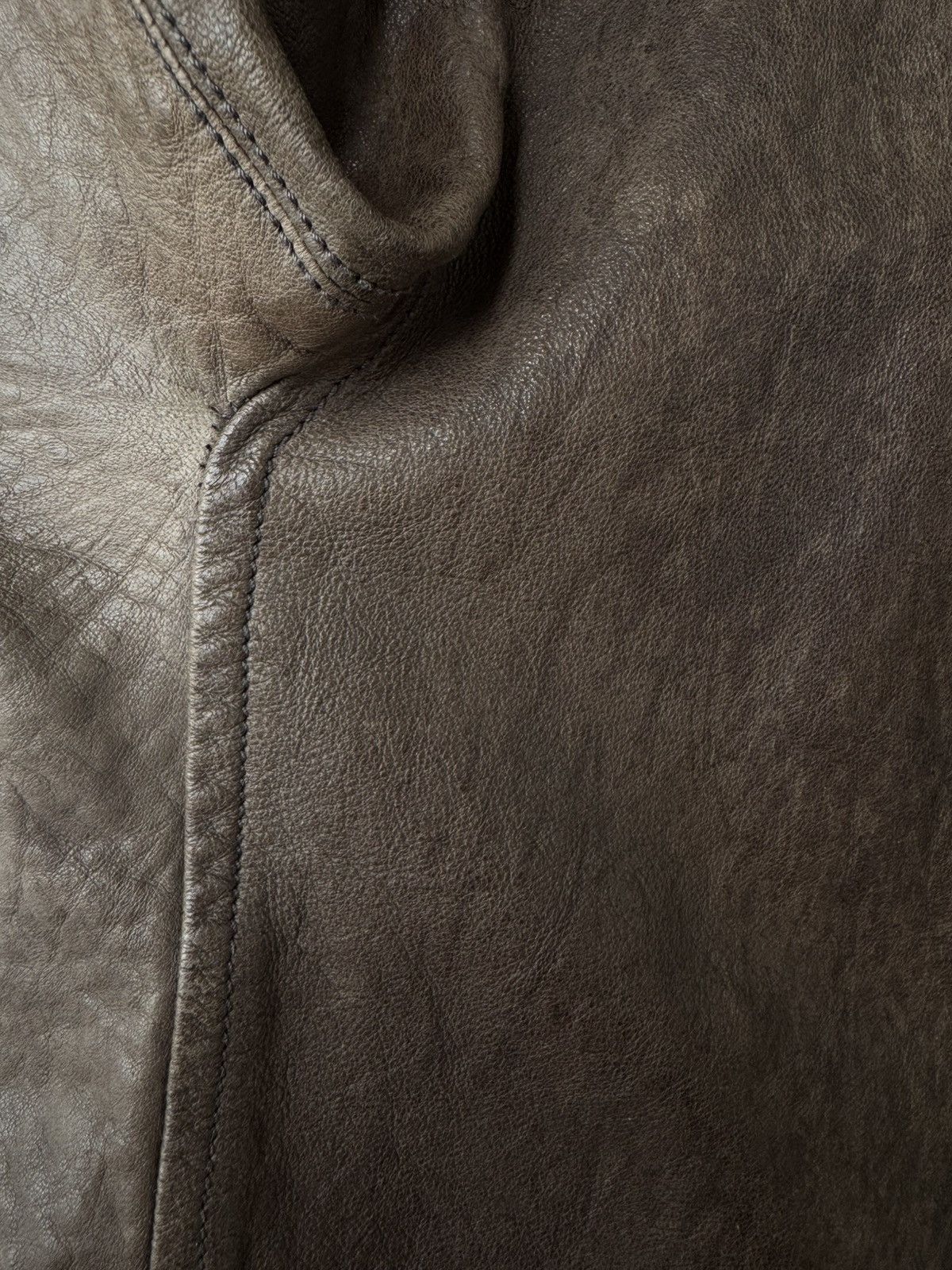 Rick Owens Rick Owens AW08 Stooges Dust Hammered Lamb Leather Jacket Size US M / EU 48-50 / 2 - 8 Thumbnail