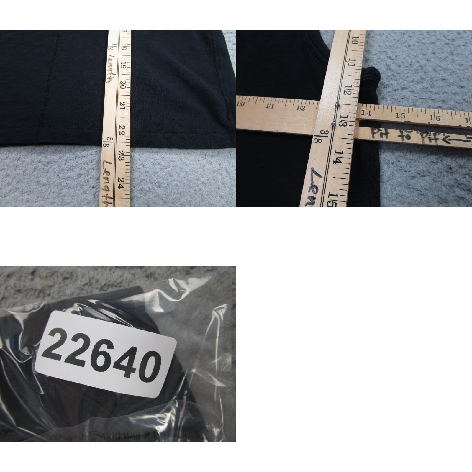 Rag & Bone Rag & Bone Tank Top Womens XS Black 100% Pima Cotton Scoop Neck Lightweight Size XS / US 0-2 / IT 36-38 - 8 Thumbnail
