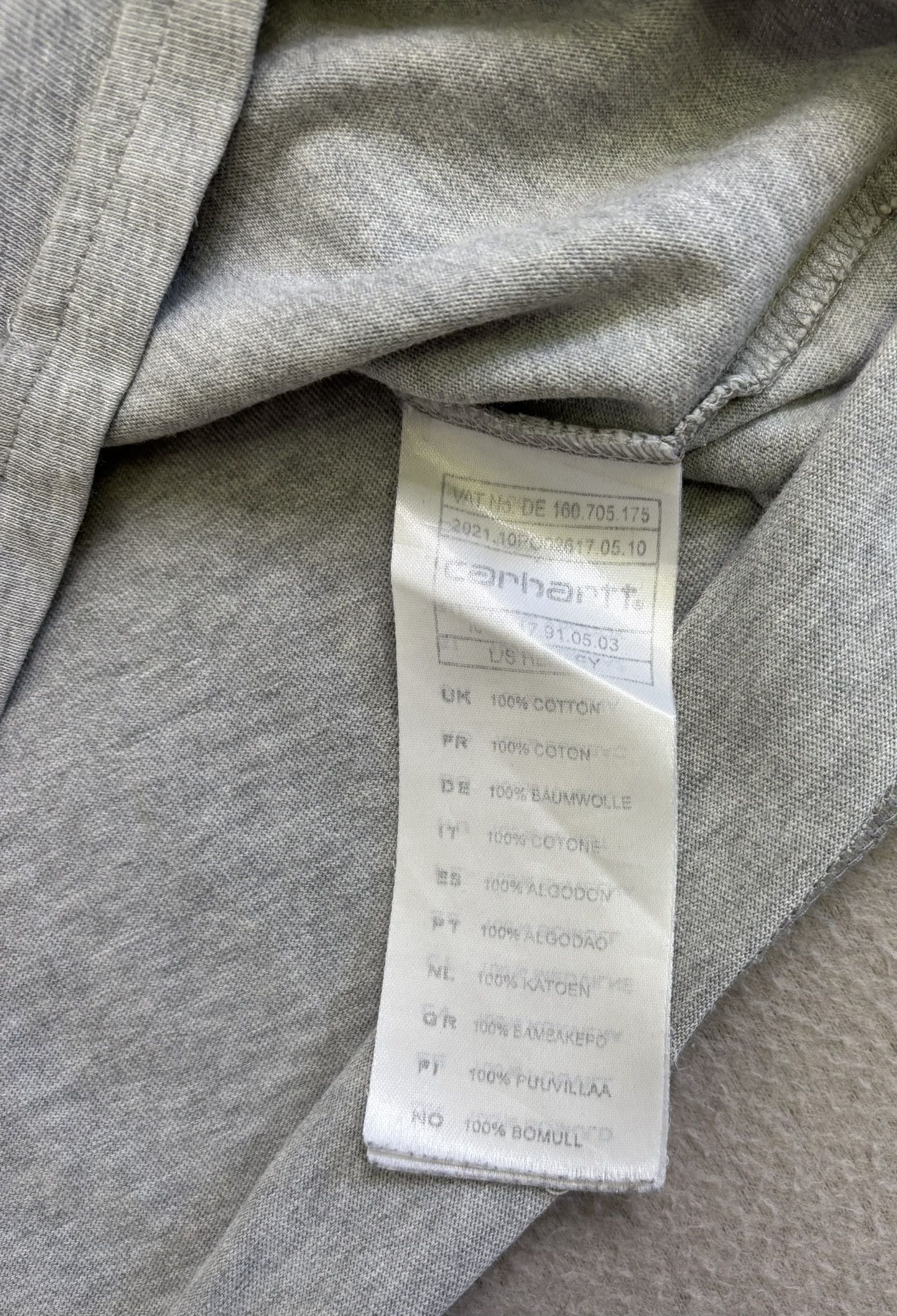 Carhartt Longsleeve gray Carhartt large Size US L / EU 52-54 / 3 - 14 Thumbnail