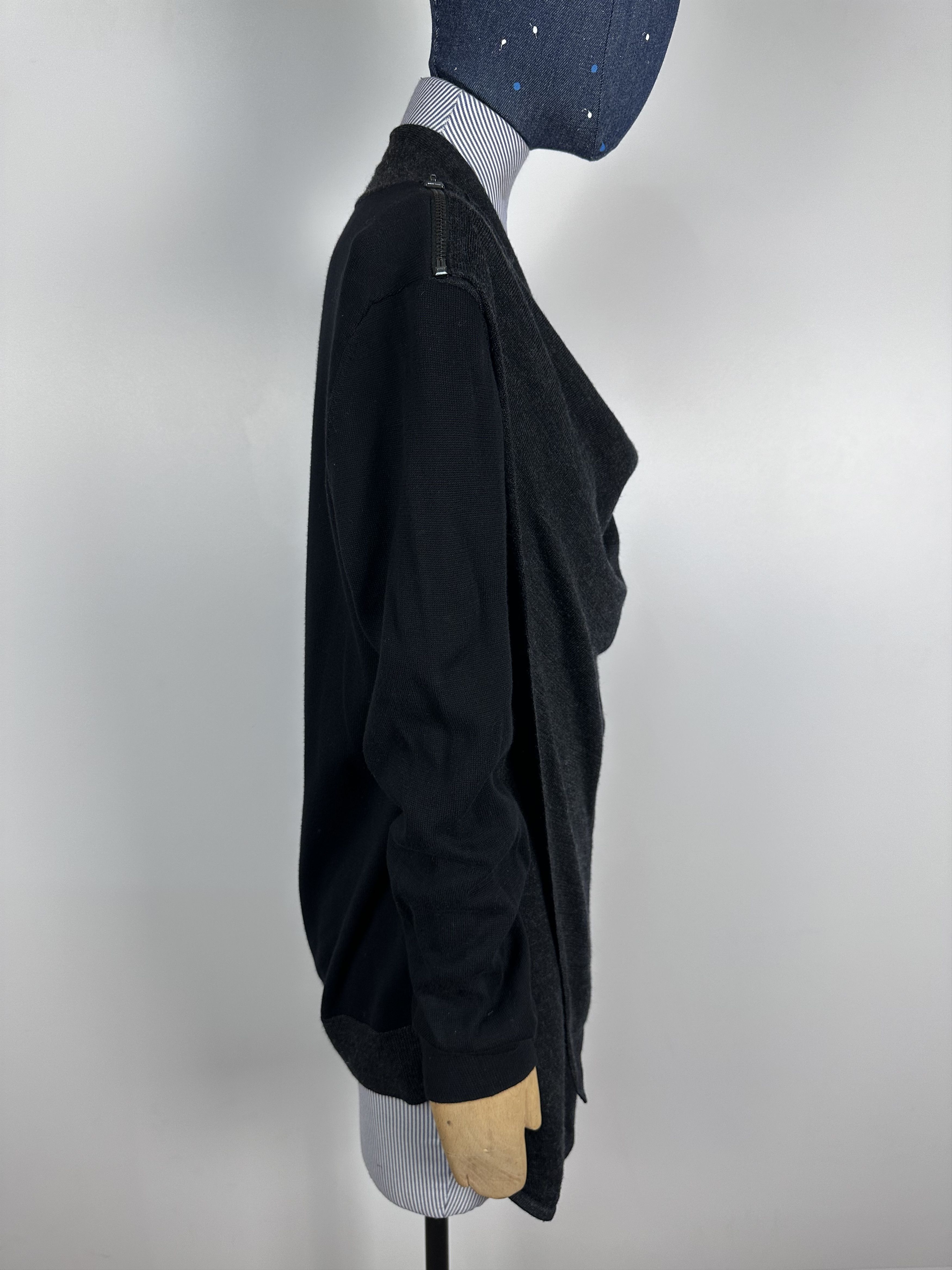 Allsaints All Saints Wool Light Zip Sweater Black Womens Size US8 UK12 Size M / US 6-8 / IT 42-44 - 5 Thumbnail