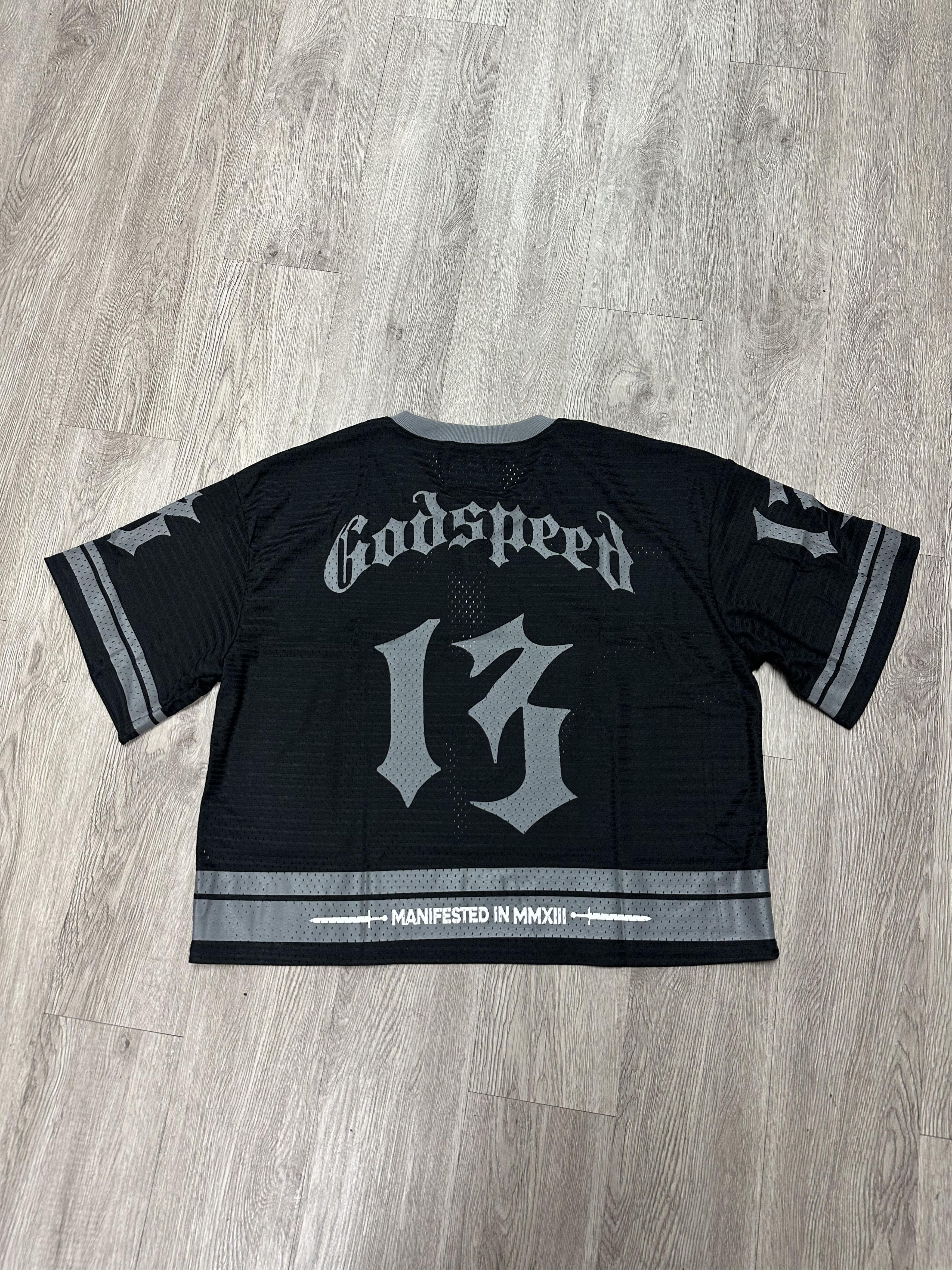Godspeed Godspeed "First Down" Black & Grey Jersey Size US XS / EU 42 / 0 - 2 Thumbnail