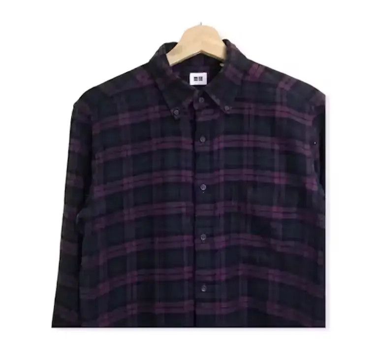 Flannel Japanese Brand Uniqlo Plaid Tartan Flannel Shirt Button Up Size US S / EU 44-46 / 1 - 3 Thumbnail