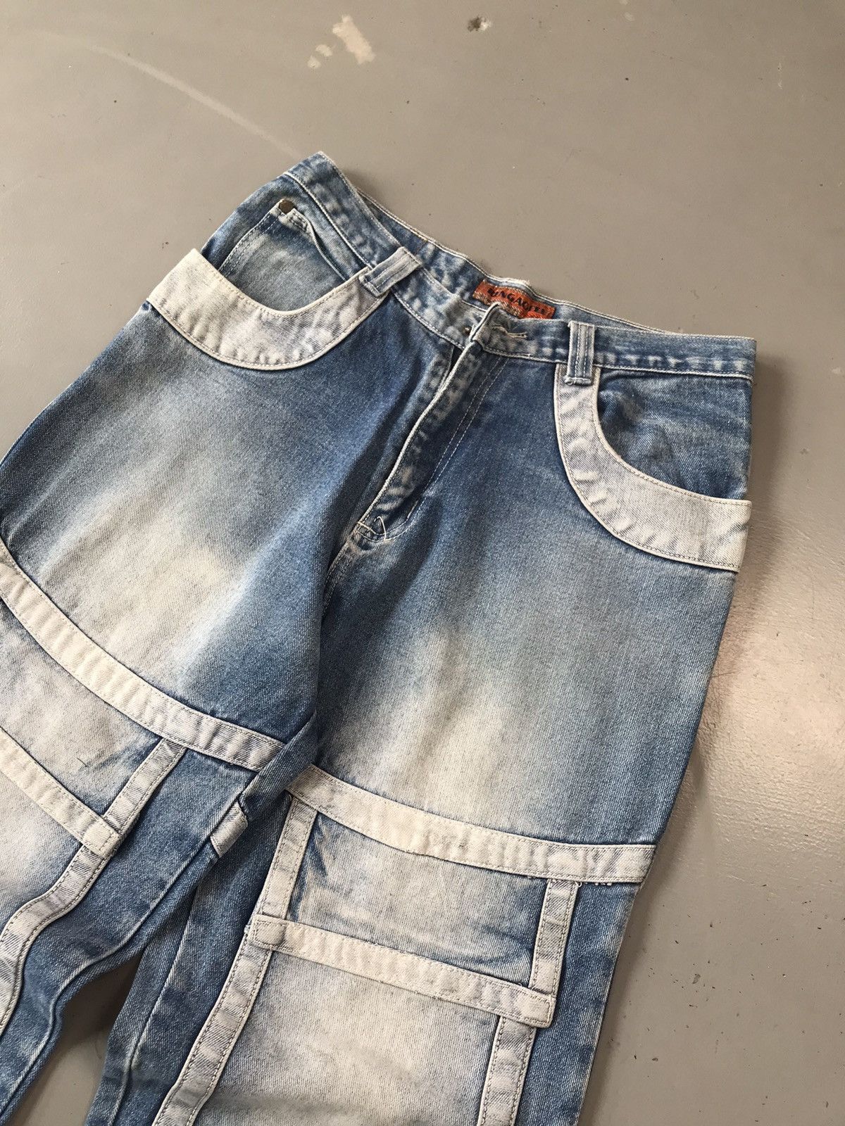Vintage Crazy vintage big pocket Rengaofei denim Size US 30 / EU 46 - 4 Thumbnail