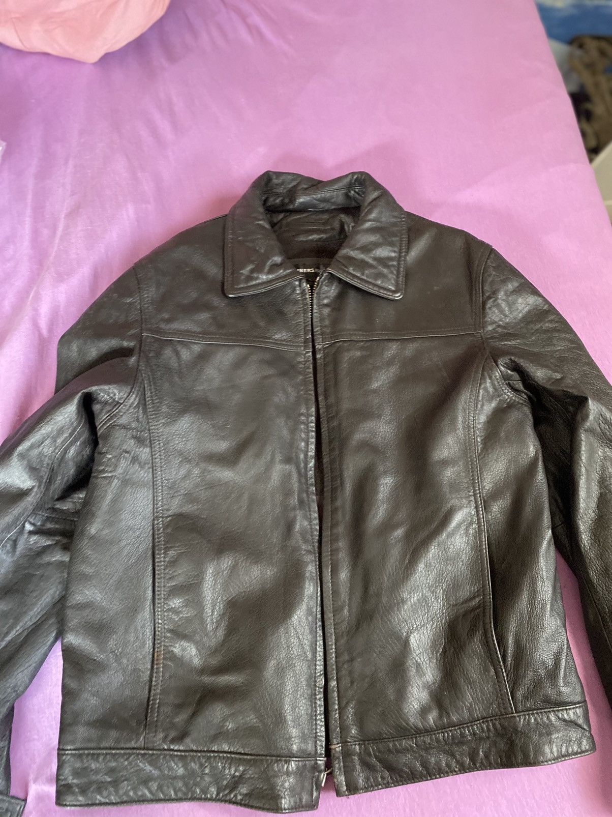 Other Tanners Avenue Brown Sheepskin bomber leather jacket Size US M / EU 48-50 / 2 - 1 Thumbnail
