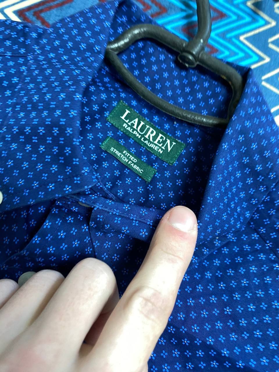 Polo Ralph Lauren × Vintage RALPH LAUREN Long Sleeve Blue Shirt Size US M / EU 48-50 / 2 - 2 Thumbnail
