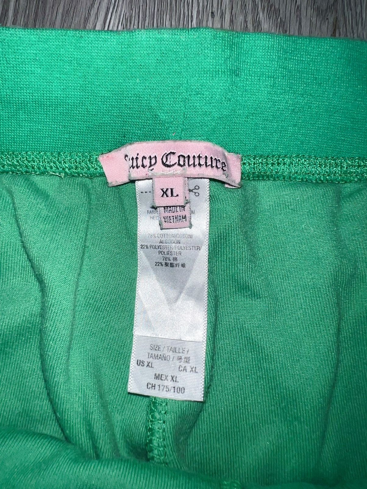 Juicy Couture Vintage Juicy Couture velvet green track pants🧚🏻💚 Size 29" - 5 Thumbnail