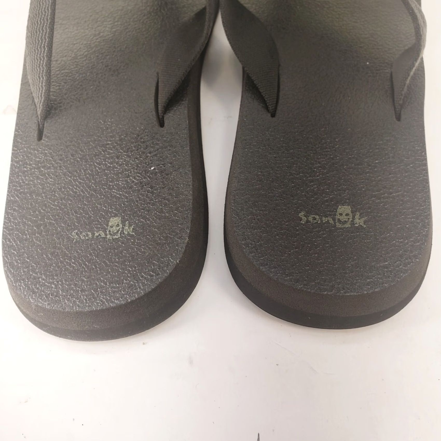 Sanuk Sanuk Yoga Joy Sandals Womens 10 Flip Flop Black Straps Zig Zig Striped Sandal Casual Comfort Summer Women Size US 10 / IT 40 - 6 Thumbnail