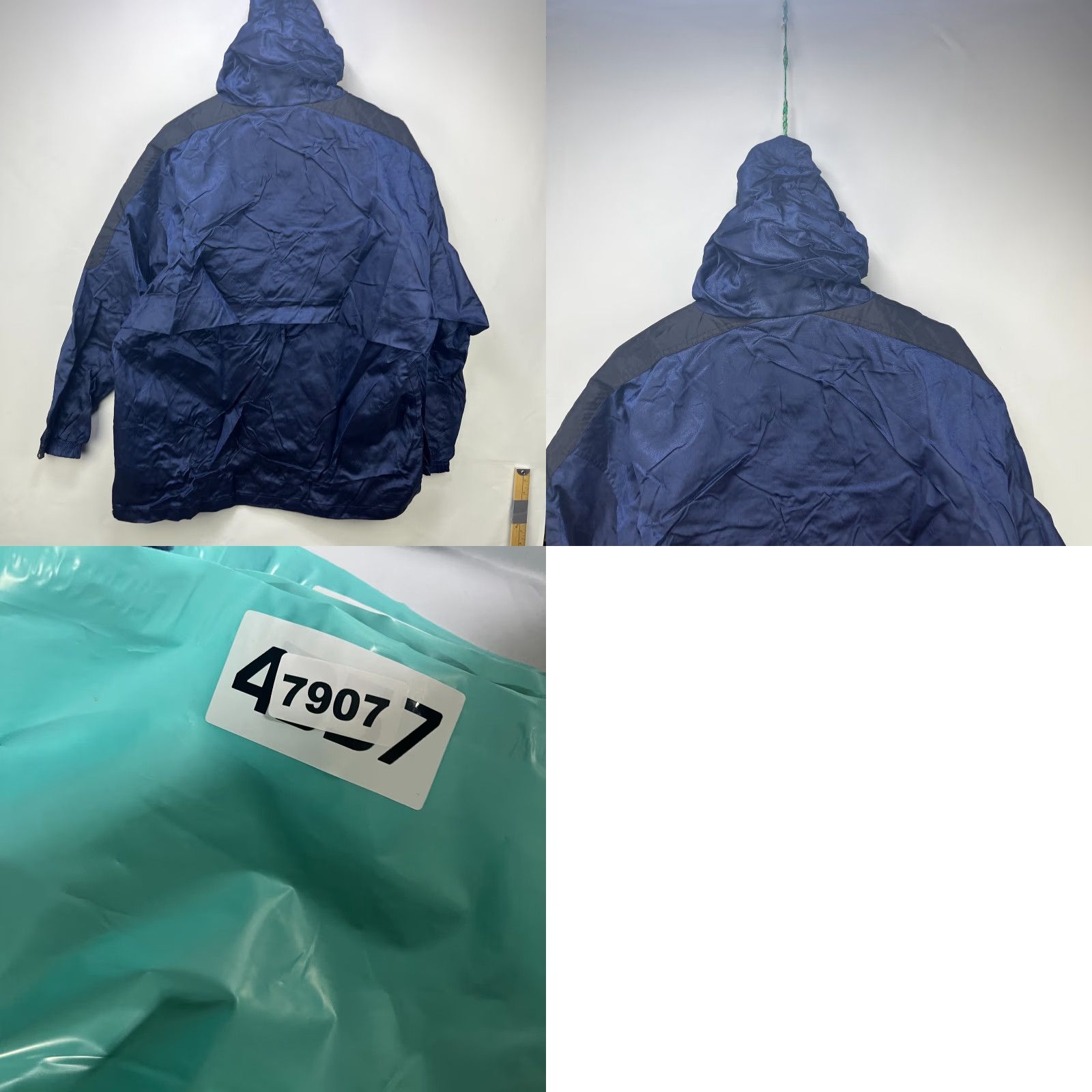 Starter VINTAGE Starter Jacket Windbreaker Pullover Hooded Anorak Nylon Blue Large Mens Size US L / EU 52-54 / 3 - 8 Thumbnail