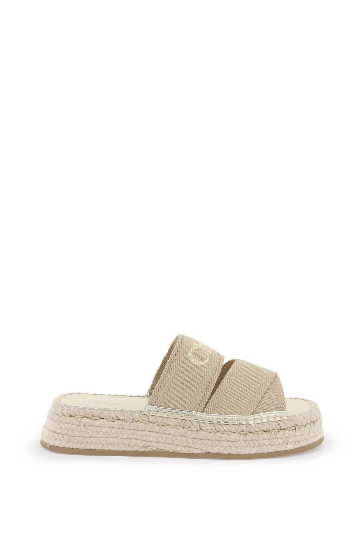 image of Chloe Mila Flatform Slides Size Eu 40 For Women in Beige