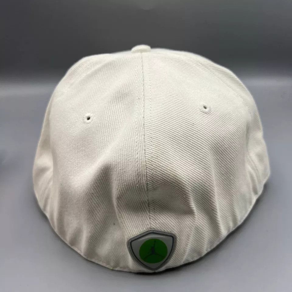 Jordan Brand Air Jordan 23 Hat Men 7 3/8 White Green Jumpman Fitted Cap Size ONE SIZE - 7 Thumbnail