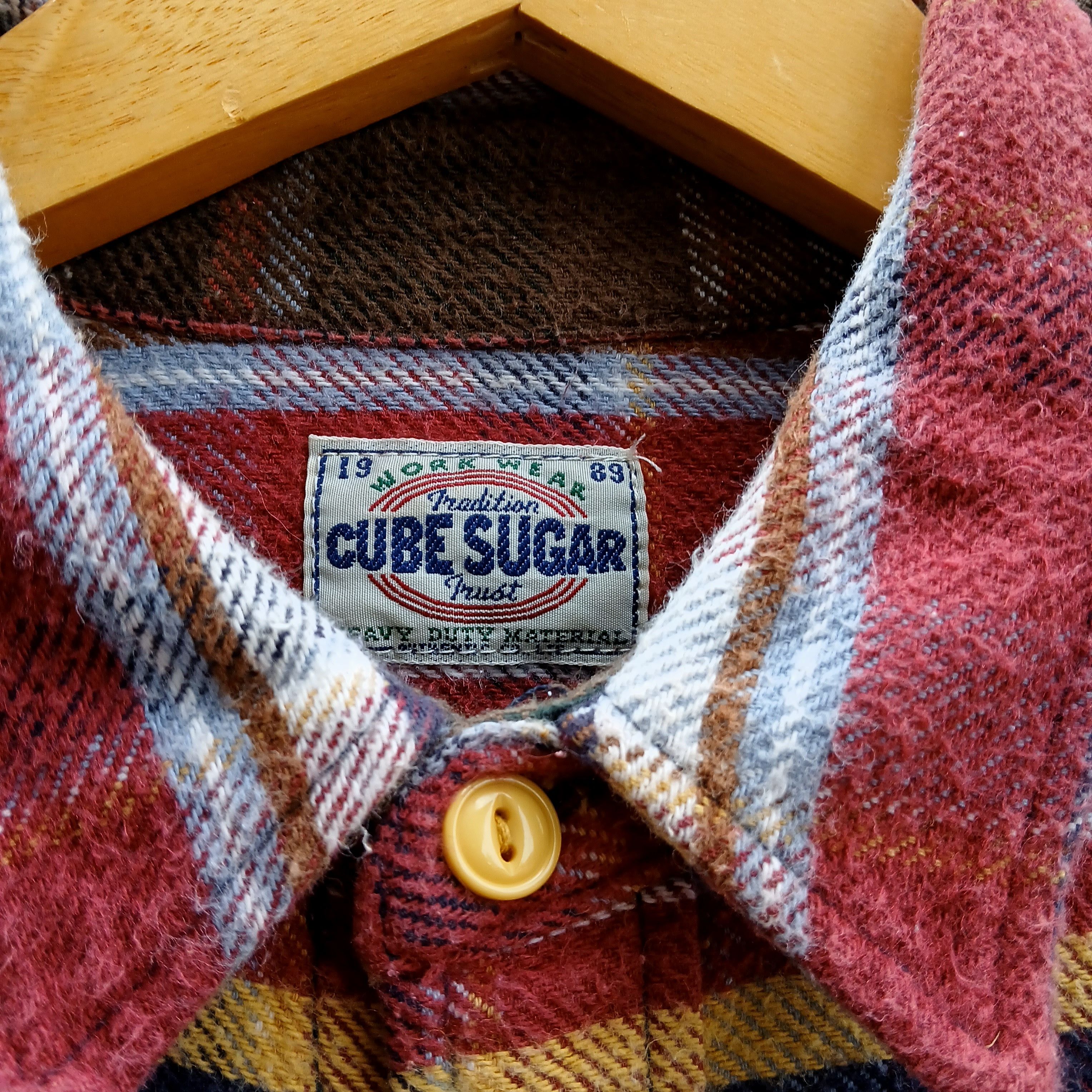Japanese Brand Vintage flannel shirt cube sugar japan Size US M / EU 48-50 / 2 - 4 Thumbnail