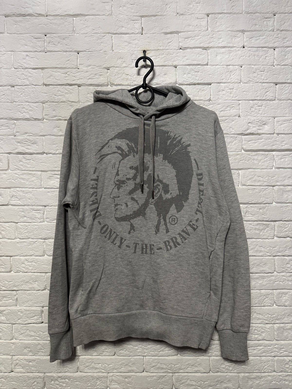 Diesel Vintage Diesel Hoodie Huge Logo Legioner Y2K Sz M Size US M / EU 48-50 / 2 - 1 Thumbnail