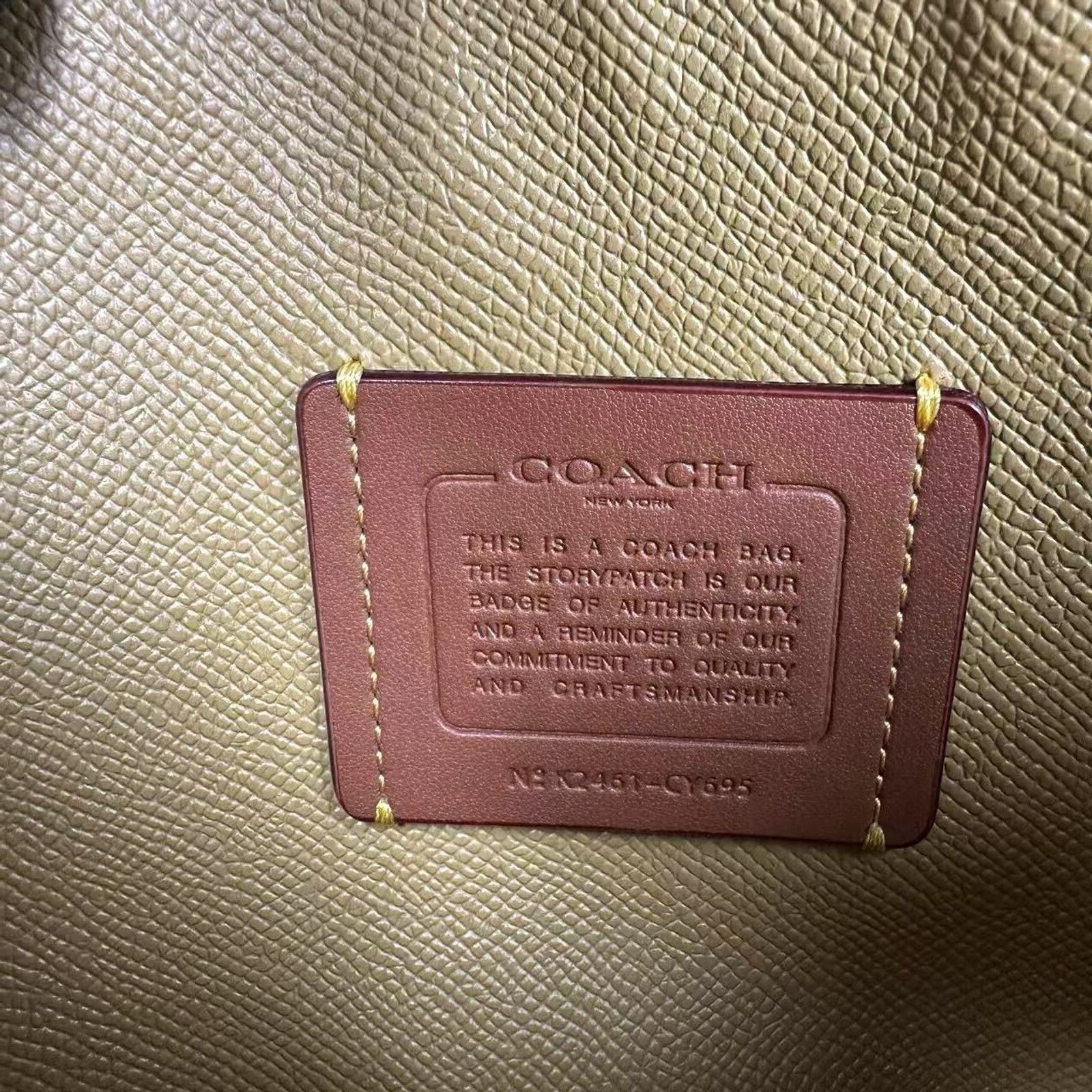 Coach Coach Mollie Tote Bag 25 Crossbody Cherry Print Leather NWT Size ONE SIZE - 7 Thumbnail