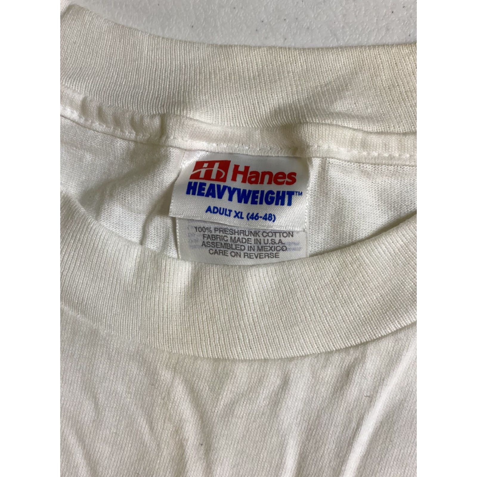 Hanes VINTAGE NOS Hanes T-Shirt Hiram Walker SourBalls Graphic Tee White XL Men Size US XL / EU 56 / 4 - 4 Thumbnail