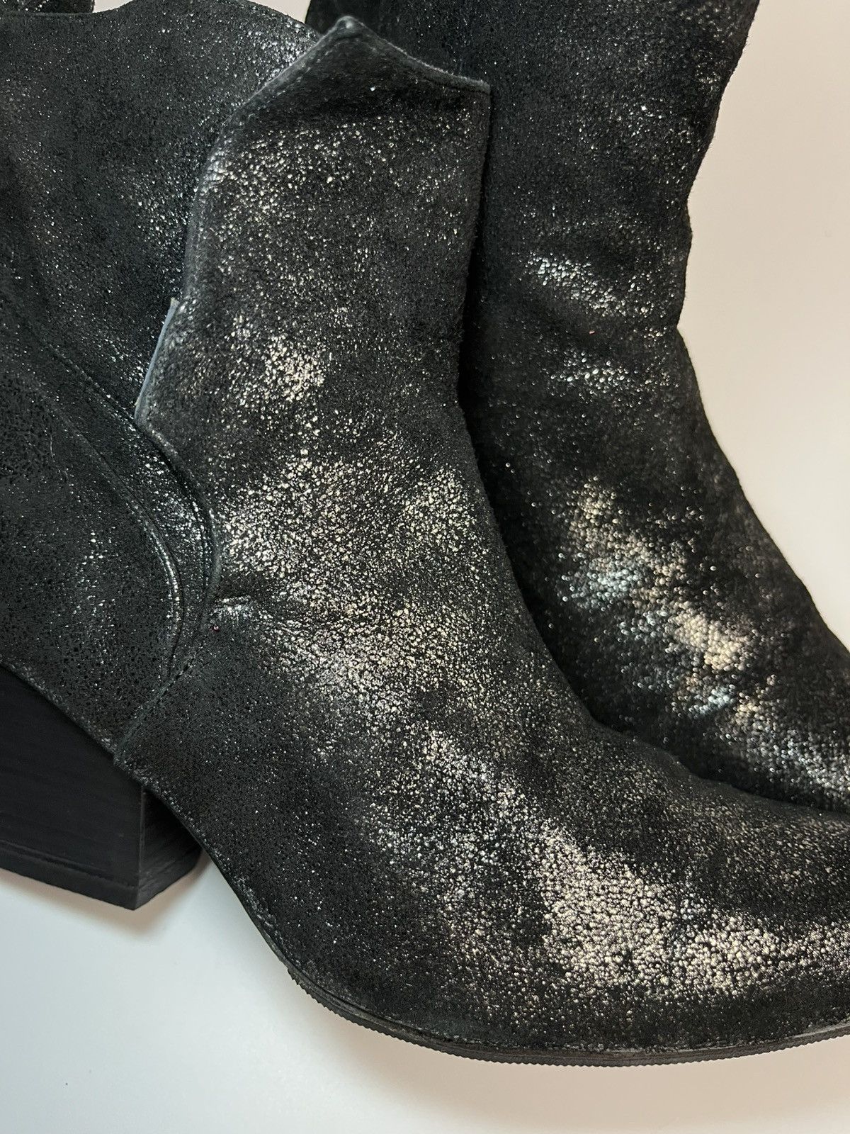 Vivienne Westwood Vivienne Westwood Black Glitter Pointed Toe Ankle Boots Size US 6 / IT 36 - 12 Thumbnail