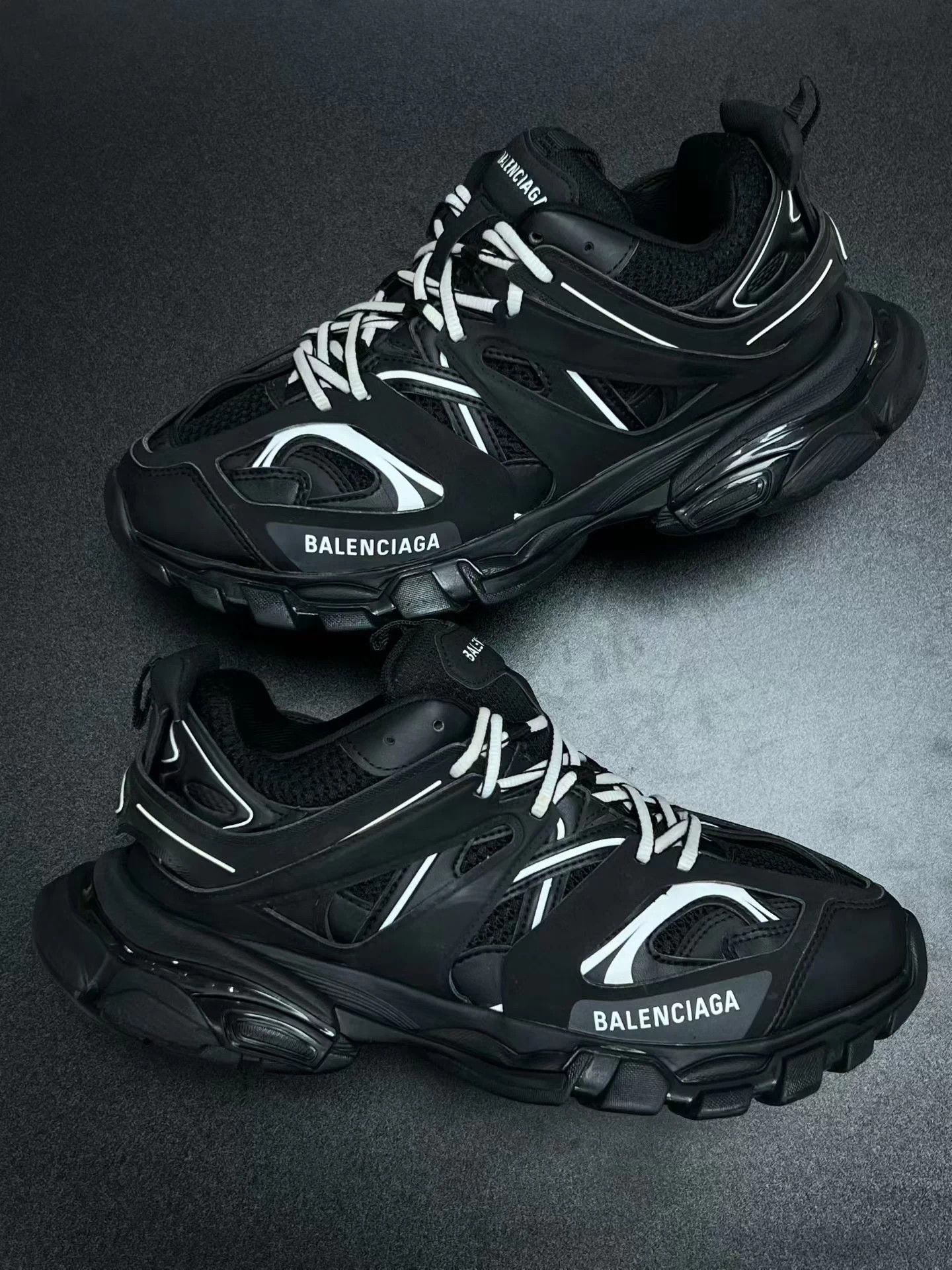 Balenciaga Track Black White 41 Minimal Wear