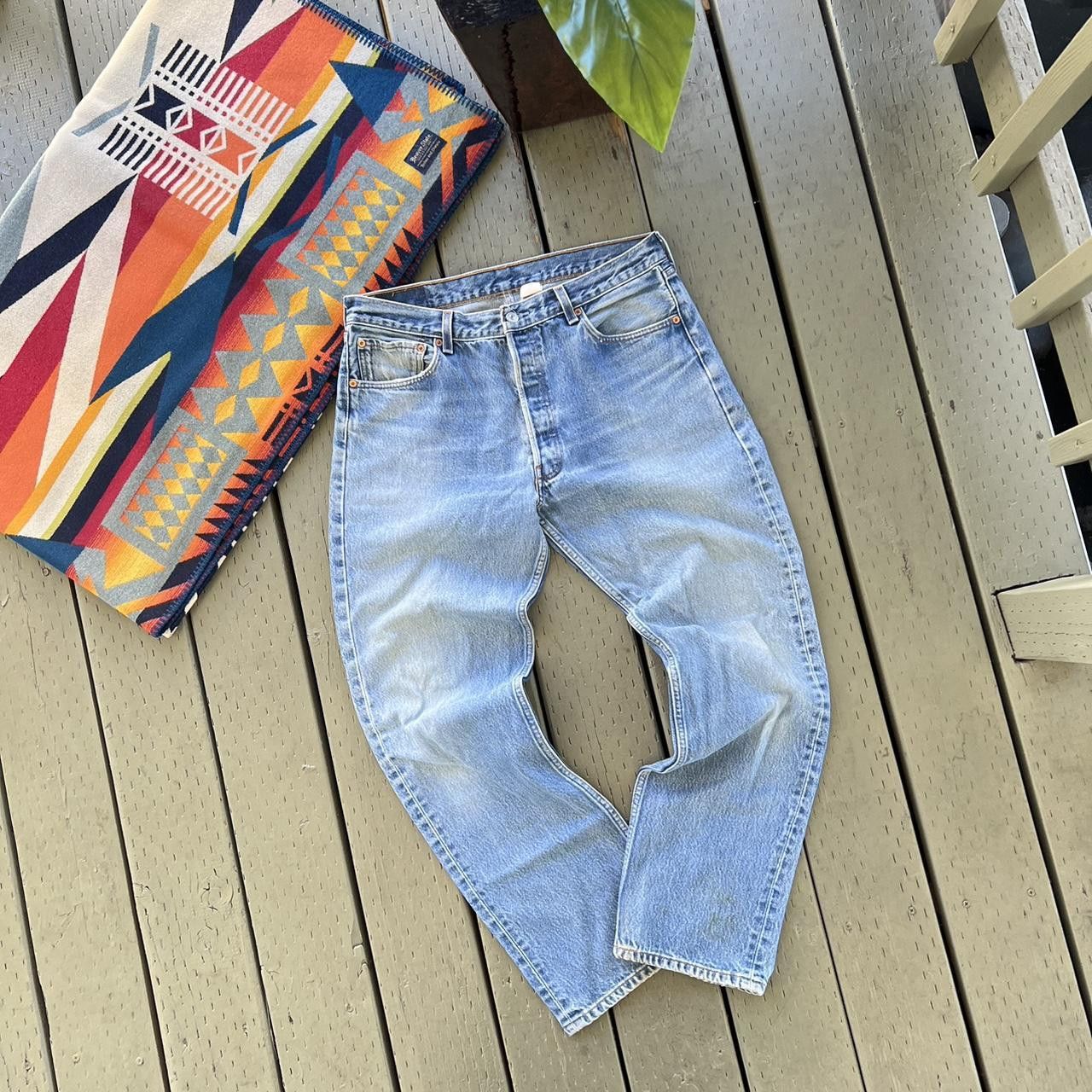 Levi's Vintage Levis 501 Jeans Straight Leg Button Fly Denim 90s Size US 34 / EU 50 - 4 Thumbnail