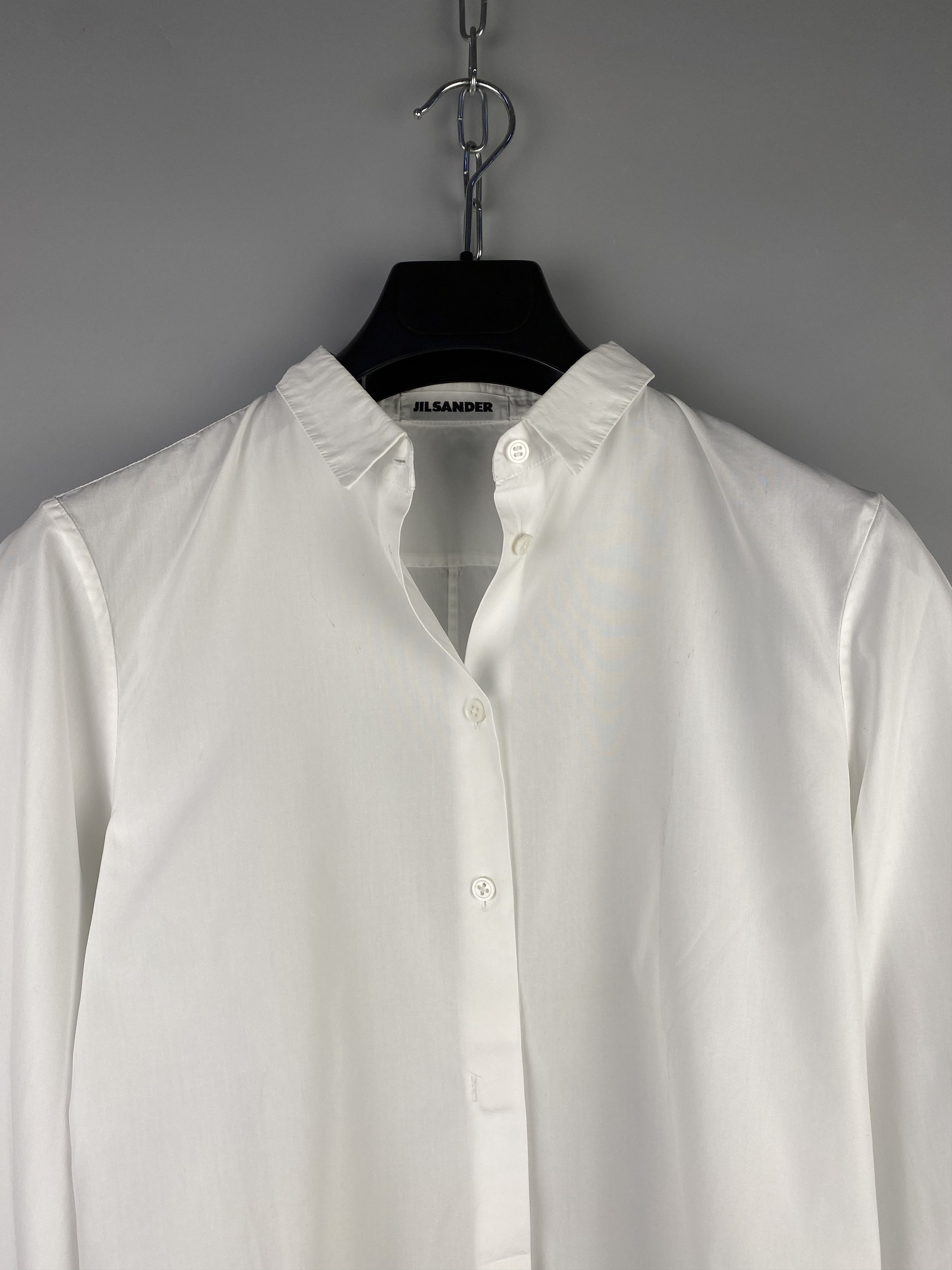 Jil Sander Jil Sander Womens White Button Casual Shirt Size S / US 4 / IT 40 - 3 Thumbnail