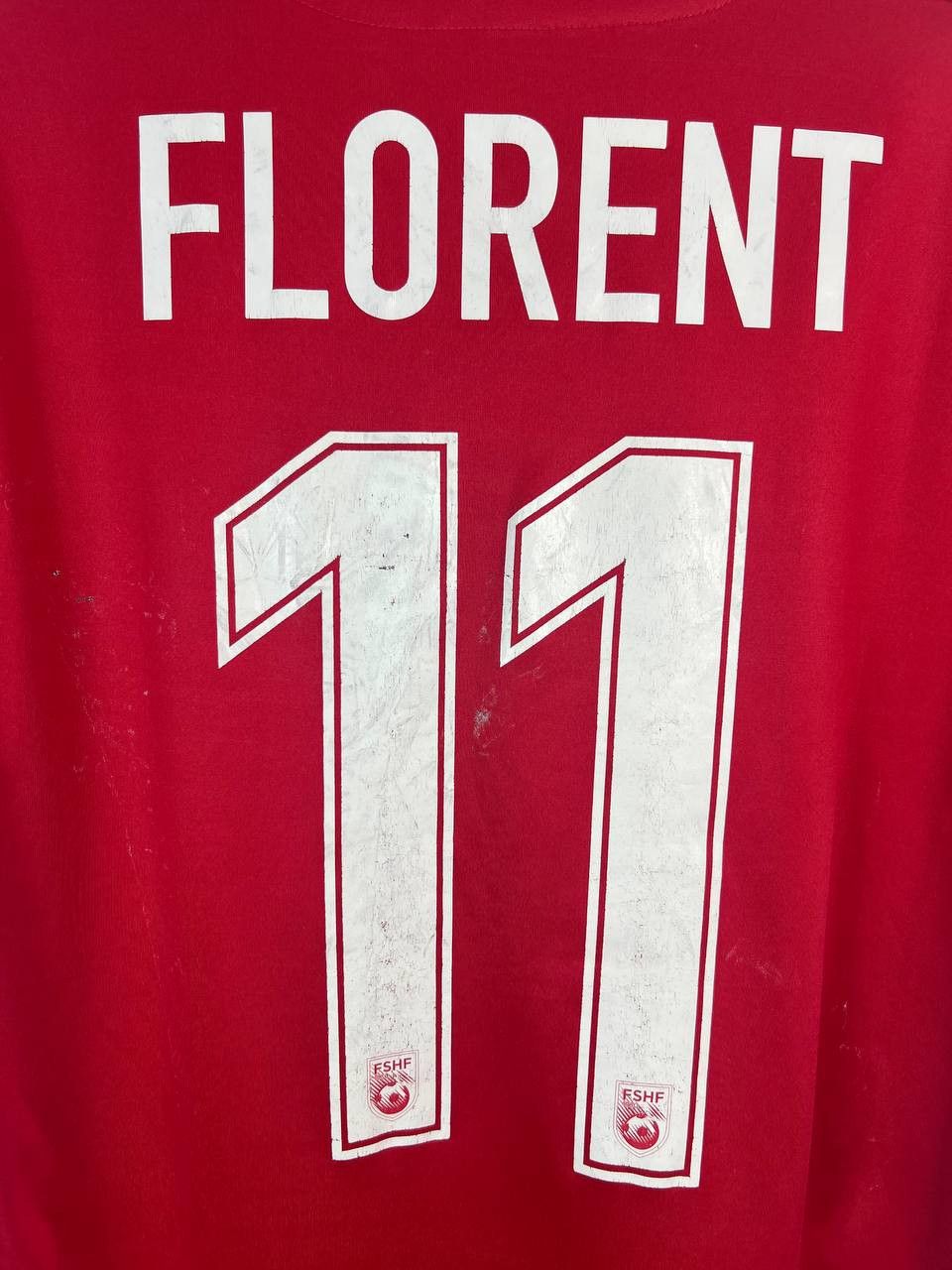 Gear for Sports Albania 2016 2017 Home Shirt Jersey Macron #11 Florent Sz L Size US L / EU 52-54 / 3 - 7 Thumbnail