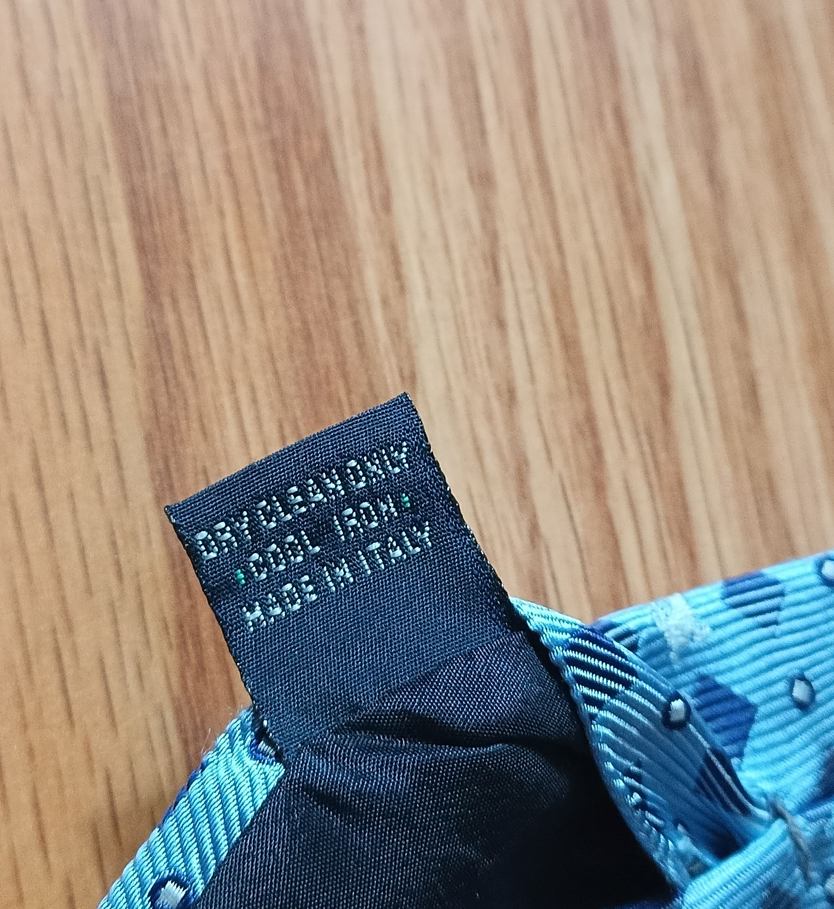 Burberry BURBERRY London Blue Monogram Logo Silk Mens Tie Size ONE SIZE - 11 Thumbnail