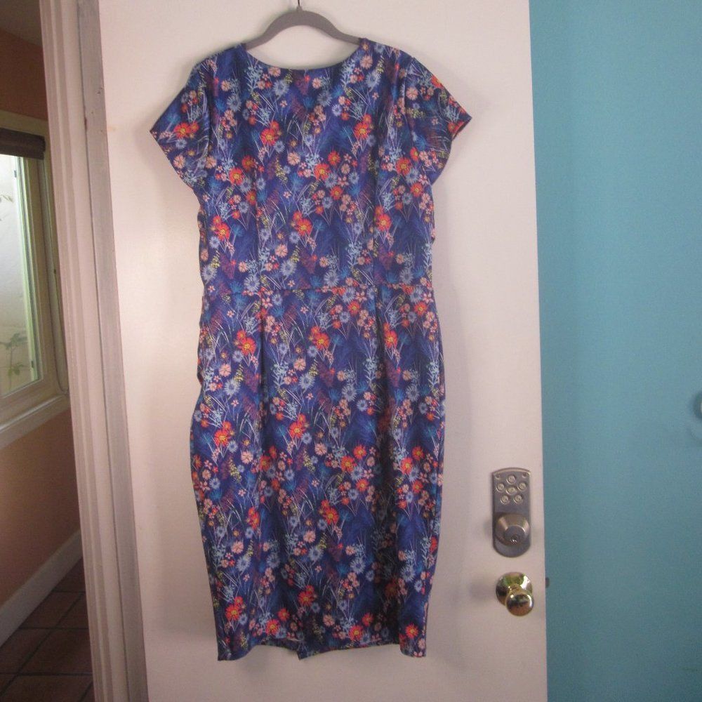 Ellen Tracy Lindy Bop Womens Size 12 "Purple Blooming" Dress Size L / US 10 / IT 46 - 9 Thumbnail