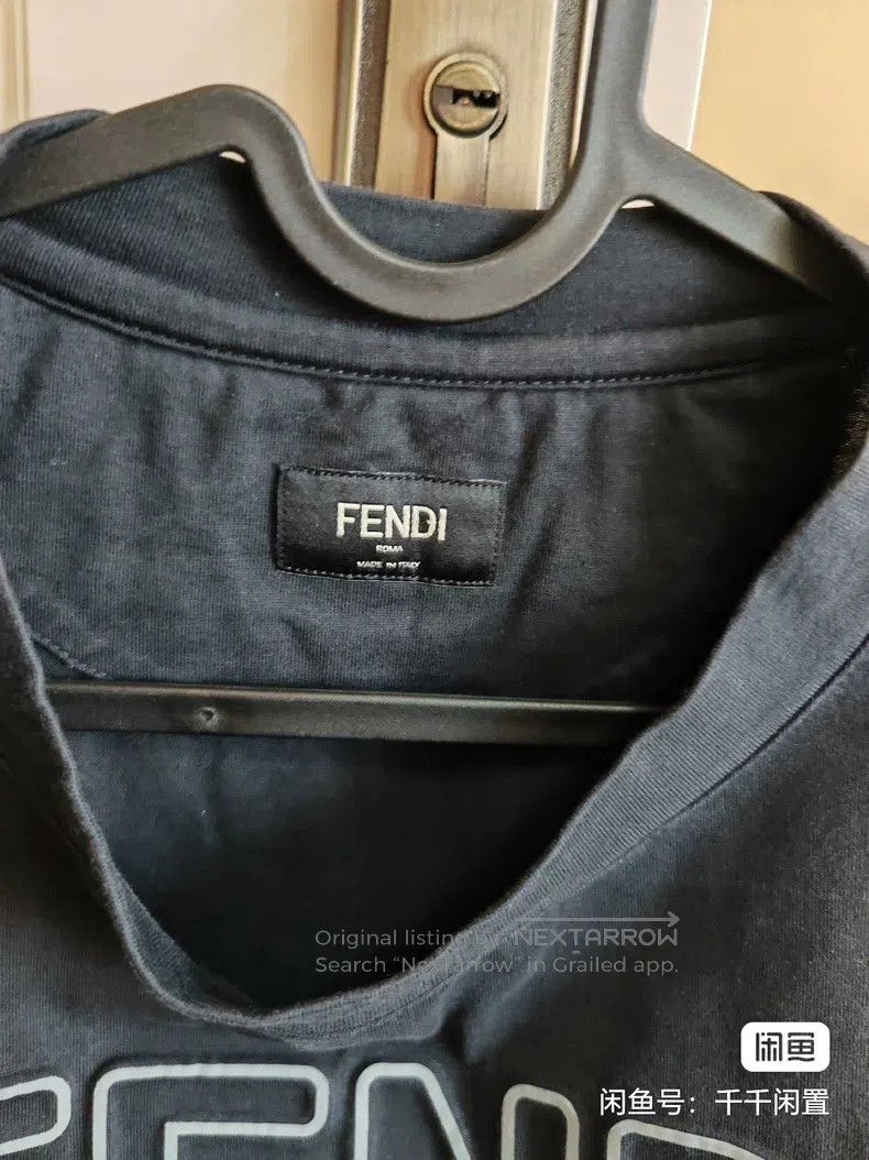 Fendi Fendi Logo Printed Knit Short Sleeve Size US M / EU 48-50 / 2 - 3 Thumbnail