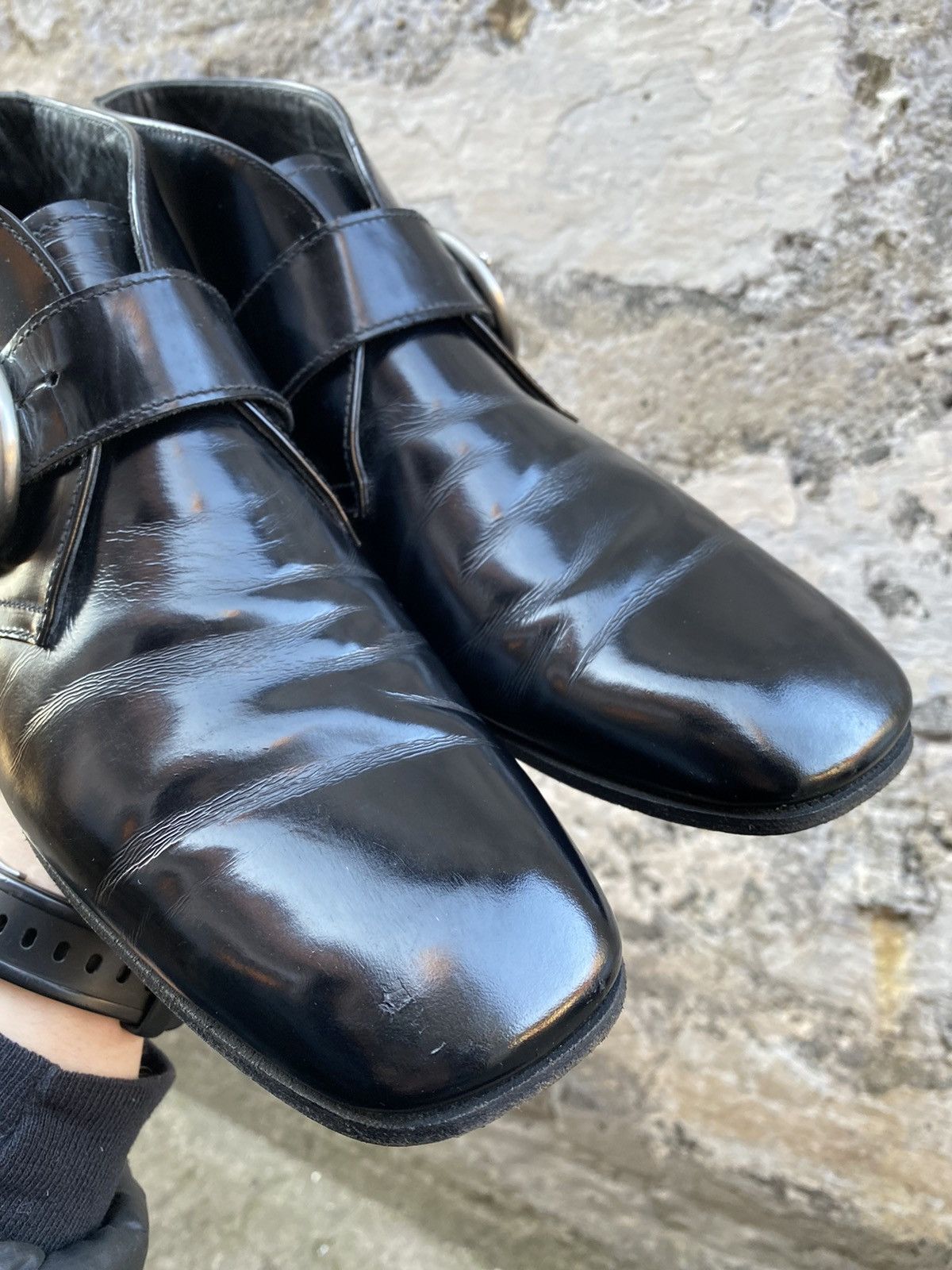 Prada × Vintage Prada leather Strap Half boots size uk7.5 Size US 7.5 / EU 40-41 - 6 Thumbnail