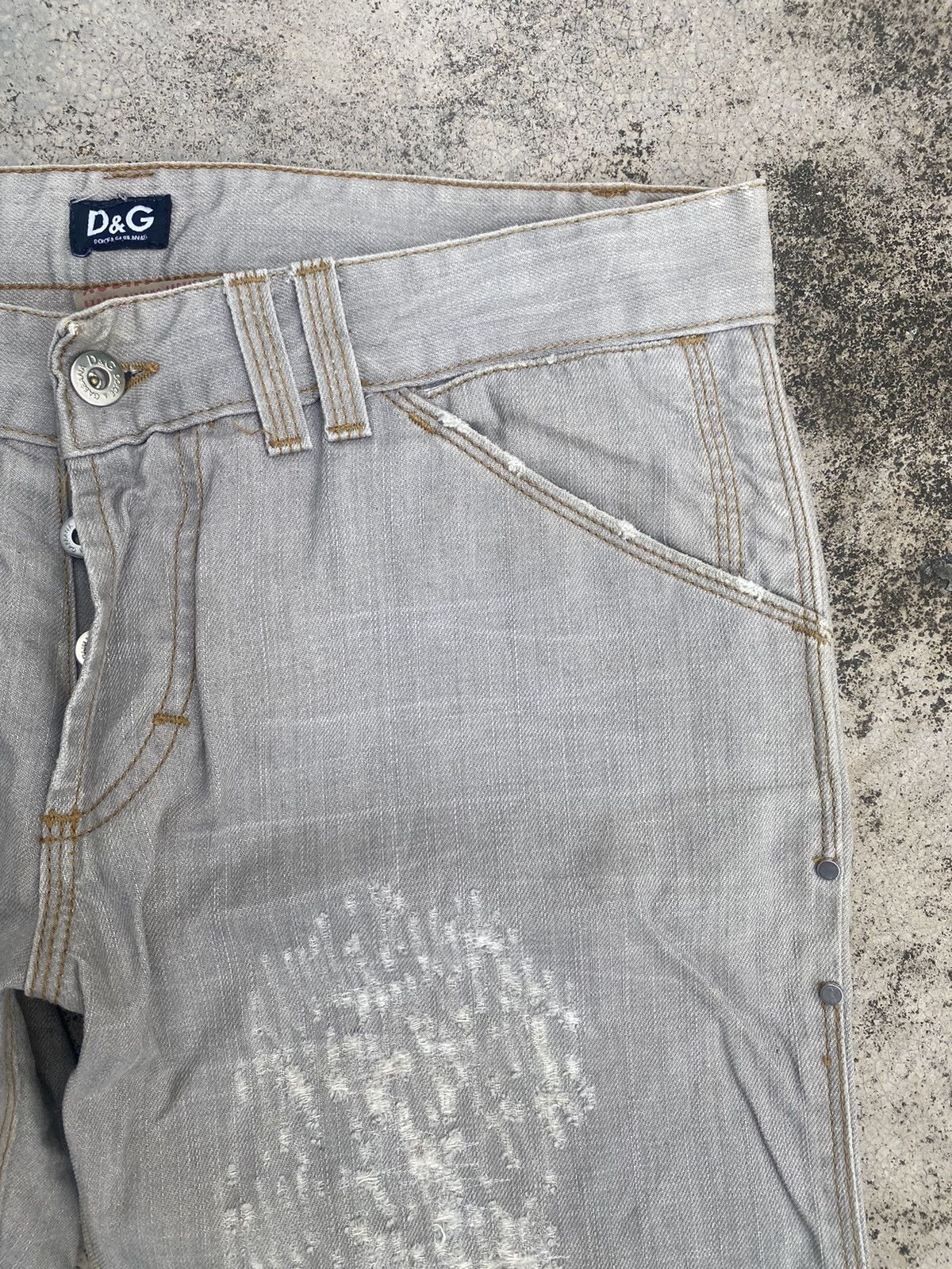 Designer × Dolce & Gabbana Dolce & Gabbana Boro Slim Fit Jeans Size US 32 / EU 48 - 8 Thumbnail