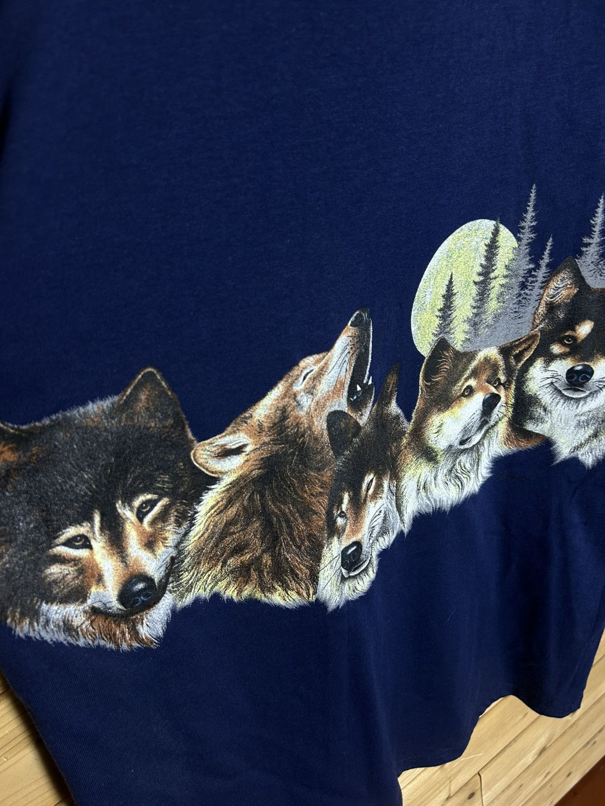 Habitat Vintage 90’s Habitat wolfs single stitch made in USA shirt Size US XL / EU 56 / 4 - 3 Thumbnail