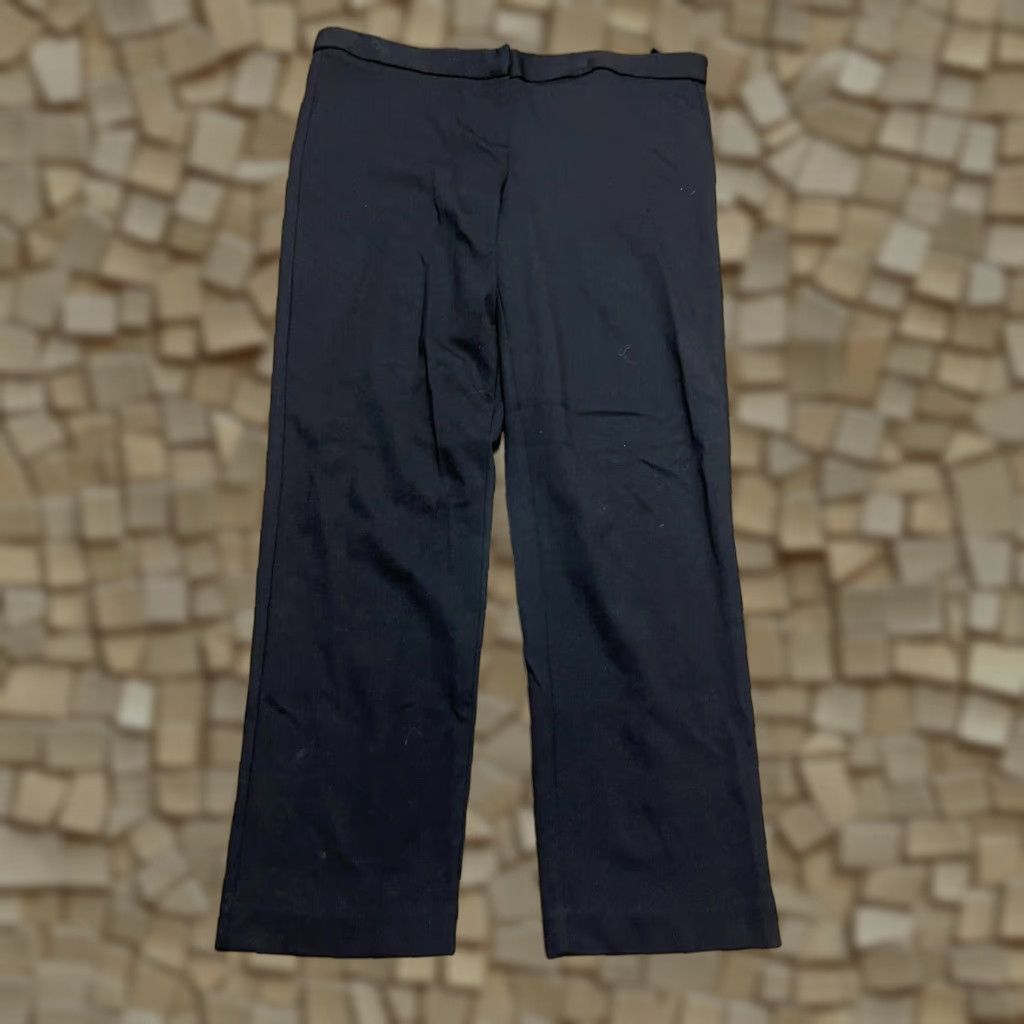 Vintage Amanda + Chelsea Pants Dress Pants Women 14 Black Regular Straight Inseam 26 in Casual Solid Vintage No Size 36" / US 14 / IT 50 - 1 Thumbnail