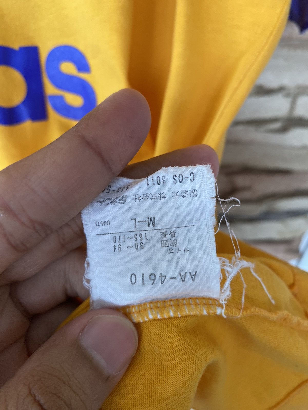 Adidas × Vintage Vintage Adidas Big Logo Double Layer Tshirt Vtg Japan Size US L / EU 52-54 / 3 - 11 Thumbnail