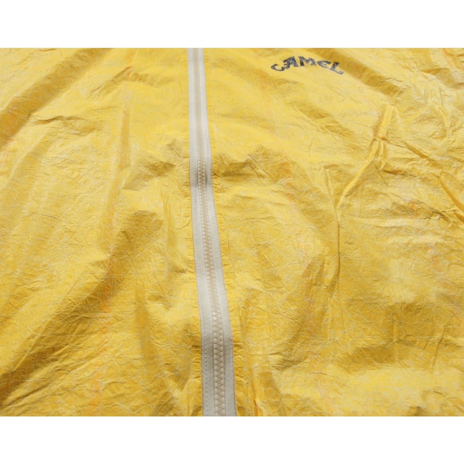 Camel VINTAGE Camel Cigarette Jacket Mens XL Yellow Tyvek Lightweight Ultra Thin Windbreaker Coat Short Mid-Length? Size US XL / EU 56 / 4 - 6 Thumbnail