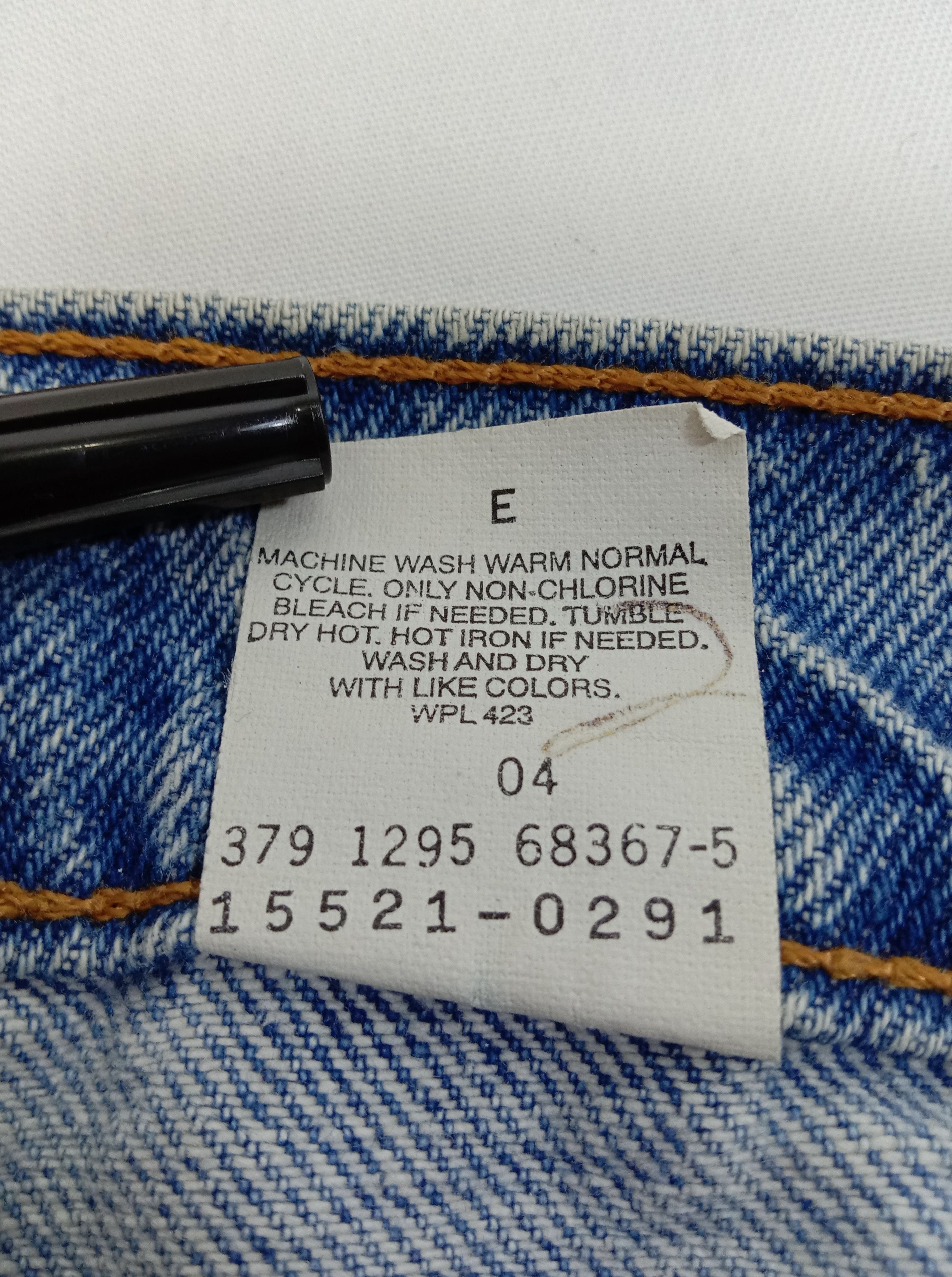 Levi's Vintage 90s Levi's 521 Jeans Blue Wash Tapered Fit Denim Size 33" - 13 Thumbnail