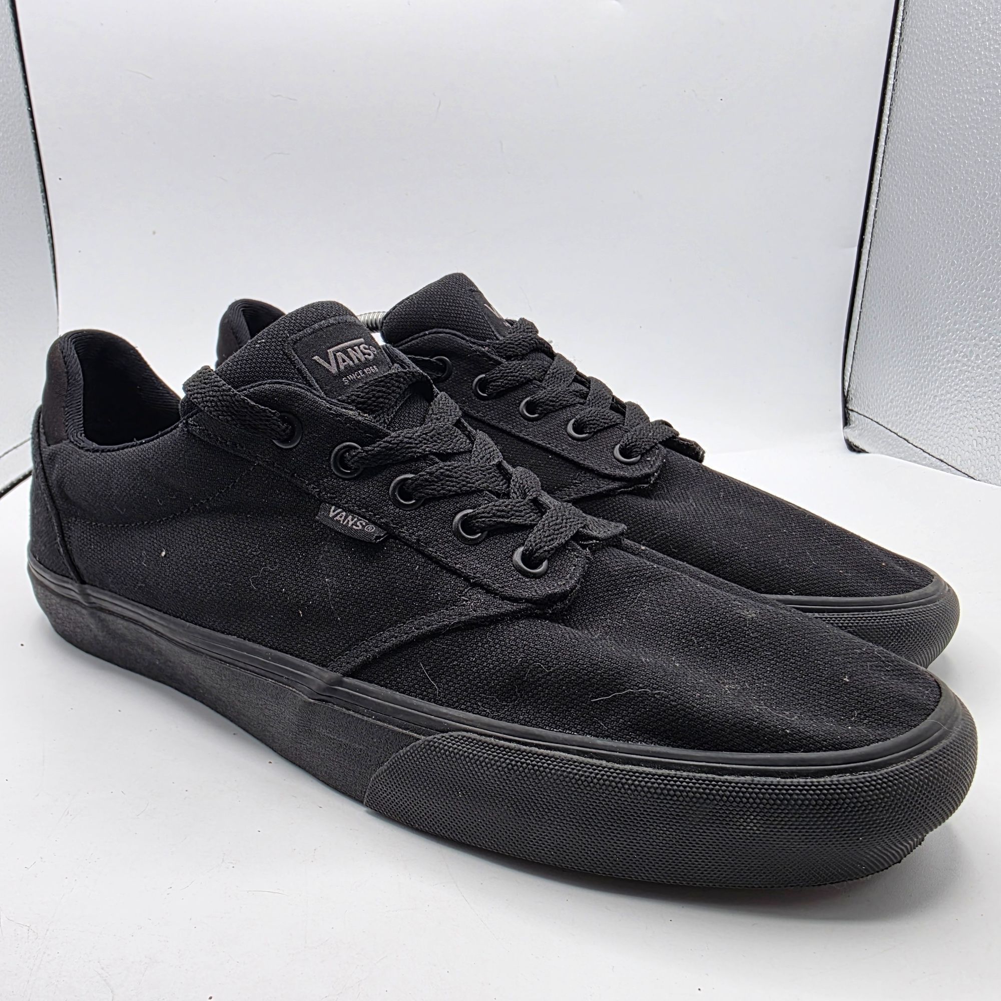 Vans Vans Atwood Deluxe Mens Size 13 Triple Black Casual Skate Sh Size US 13 / EU 46 - 1 Thumbnail