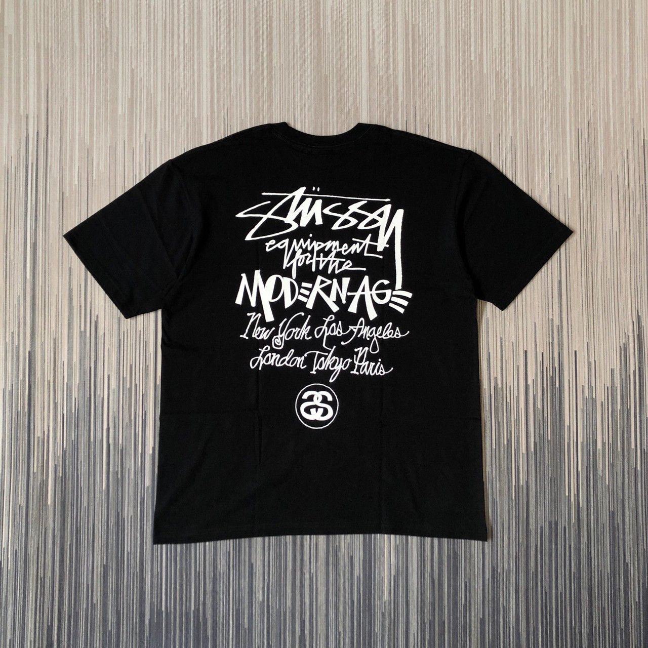 image of Stussy Modern Age Tee in Black, Men's (Size Medium)